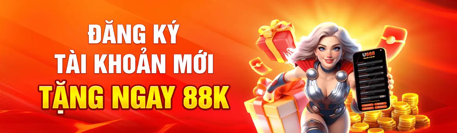 Đăng ký mới tại U888 game tặng 88k